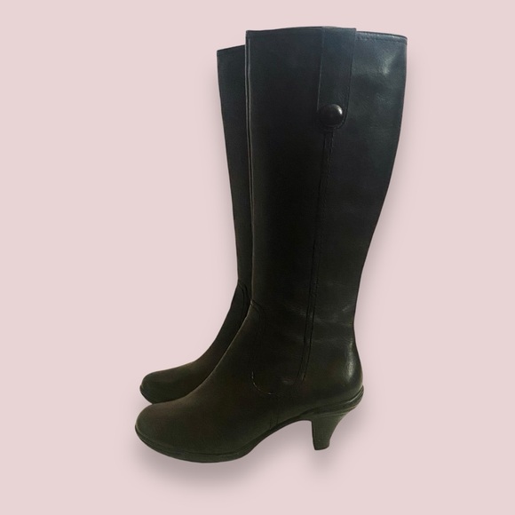 GNW Black Leather Button Side Boot Vintage Inspired SZ 6 - Picture 2 of 13